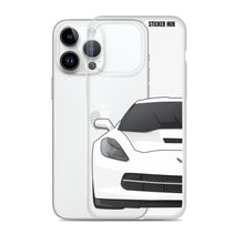 Load image into Gallery viewer, White C7 Corvette Stingray - iPhone Case