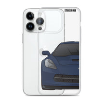 Load image into Gallery viewer, Night Race Blue C7 Corvette Stingray -iPhone Case