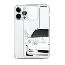 Load image into Gallery viewer, White C6 Corvette - iPhone Case