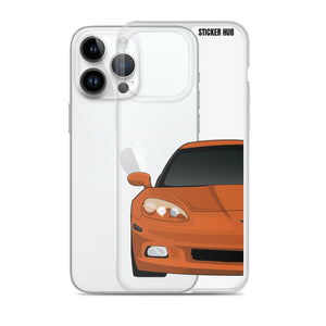 Sunset Orange C6 Corvette - iPhone Case