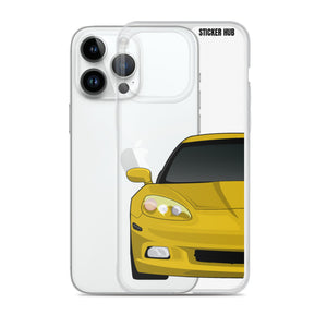 Velocity Yellow C6 Corvette - iPhone Case