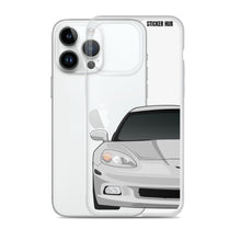 Load image into Gallery viewer, Silver C6 Corvette - iPhone Case