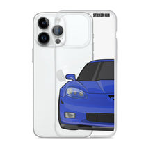 Load image into Gallery viewer, LeMans Blue C6 Corvette Z06 iPhone Case