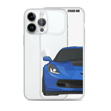 Load image into Gallery viewer, Laguna Blue C7 Corvette Z06 - iPhone Case