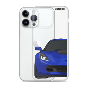 Admiral Blue C7 Corvette Z06 - iPhone Case