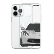 Load image into Gallery viewer, Silver C7 Corvette Z06 - iPhone Case