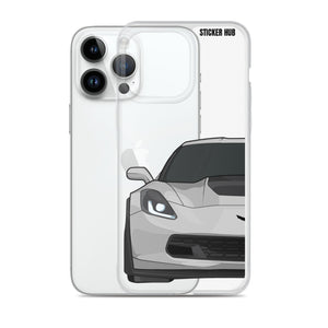 Silver C7 Corvette Z06 - iPhone Case