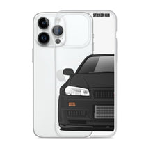 Load image into Gallery viewer, Black R34 Nissan GTR - iPhone Case