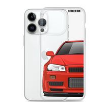 Load image into Gallery viewer, Red R34 Nissan GTR - iPhone Case