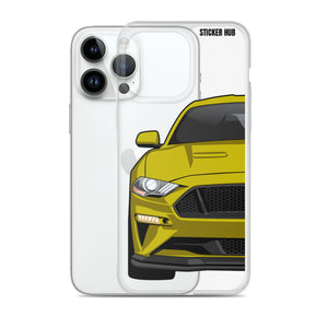 Yellow 18-21 Mustang 5.0 - iPhone Case