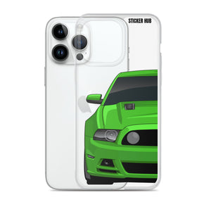 Green 13-14 Mustang 5.0 - iPhone Case