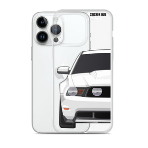 White 11-12 Mustang 5.0 - iPhone Case