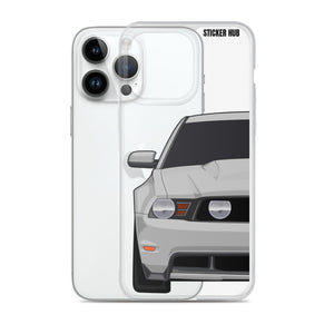 Silver 11-12 Mustang 5.0 - iPhone Case