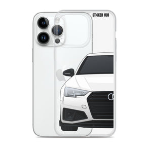 White B9 Audi S4 "Facelift" - iPhone Case