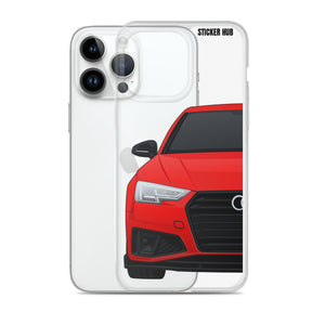 Red B9 Audi S4 "Facelift" - iPhone Case