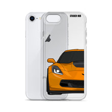 Load image into Gallery viewer, Sebring Orange C7 Corvette Z06 - iPhone Case