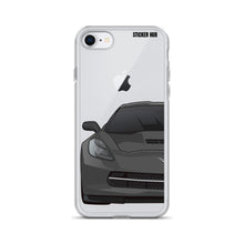 Load image into Gallery viewer, Gray C7 Corvette Stingray - iPhone Case