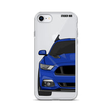 Load image into Gallery viewer, Deep Impact Blue 15-17 Mustang 5.0 - iPhone Case