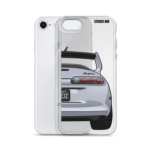 Silver Toyota Supra - iPhone Case