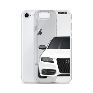 White B8 Audi S4 - iPhone Case