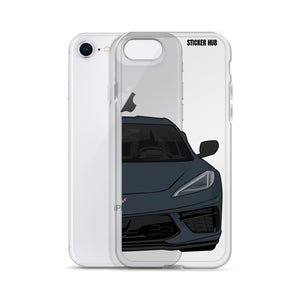 Shadow Gray C8 Corvette - iPhone Case