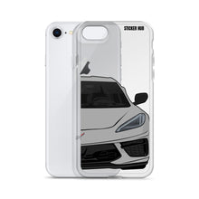 Load image into Gallery viewer, Silver C8 Corvette - iPhone Case