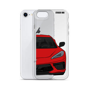 Torch Red C8 Corvette - iPhone Case