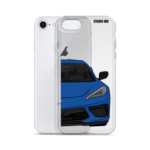 Load image into Gallery viewer, Elkhart Blue C8 Corvette - iPhone Case