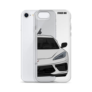 Ceramic Matrix Gray C8 Corvette - iPhone Case