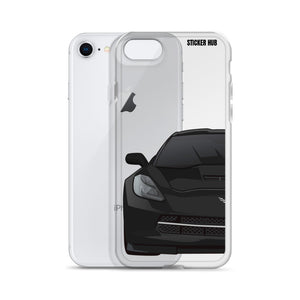 Black C7 Corvette Stingray - iPhone Case