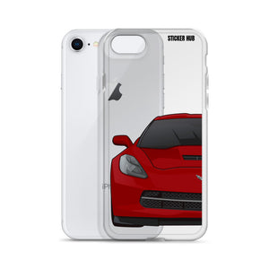 Crystal Red C7 Corvette Stingray - iPhone Case