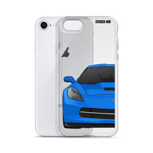 Load image into Gallery viewer, Laguna Blue C7 Corvette Stingray - iPhone Case