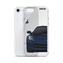 Load image into Gallery viewer, Night Race Blue C7 Corvette Stingray -iPhone Case