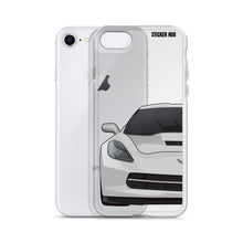 Load image into Gallery viewer, Silver C7 Corvette Stingray - iPhone Case