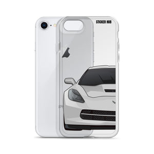 Silver C7 Corvette Stingray - iPhone Case