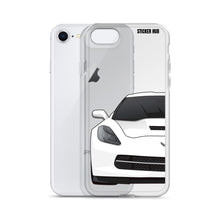 Load image into Gallery viewer, White C7 Corvette Stingray - iPhone Case