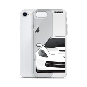 White C7 Corvette Stingray - iPhone Case