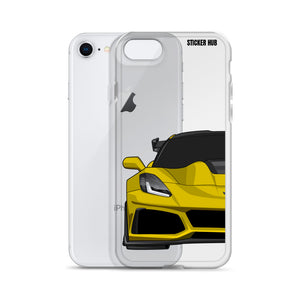 Yellow C7 Corvette Zr1 - iPhone Case