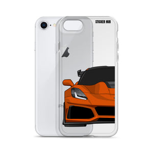 Orange C7 Corvette Zr1 - iPhone Case