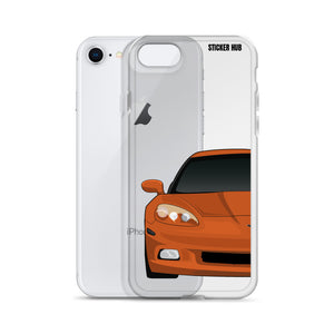 Sunset Orange C6 Corvette - iPhone Case