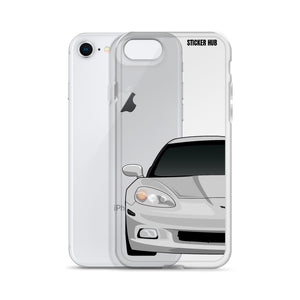 Silver C6 Corvette - iPhone Case