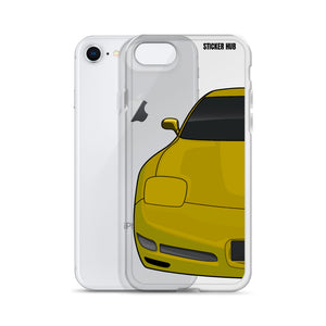 Millennium Yellow C5 Corvette Z06 - iPhone Case