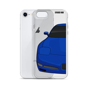 Electron Blue C5 Corvette Z06iPhone Case