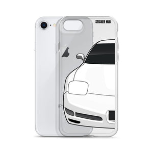 White C5 Corvette Z06 - iPhone Case