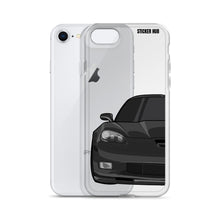 Load image into Gallery viewer, Black C6 Corvette Z06 - iPhone Case