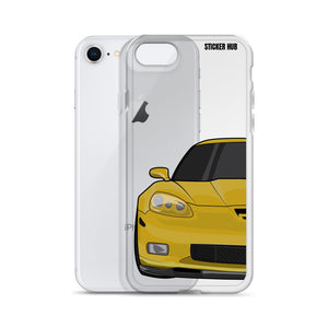 Velocity Yellow C6 Corvette Z06 - iPhone Case