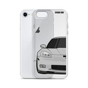 Silver C6 Corvette Z06 - iPhone Case