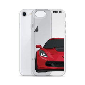 Torch Red C7 Corvette Z06 - iPhone Case