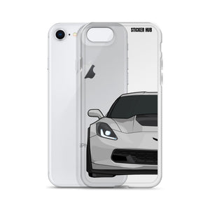 Silver C7 Corvette Z06 - iPhone Case