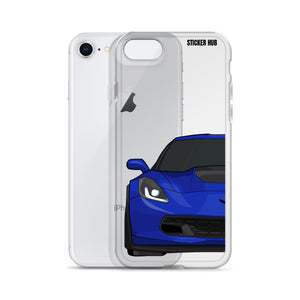 Admiral Blue C7 Corvette Z06 - iPhone Case